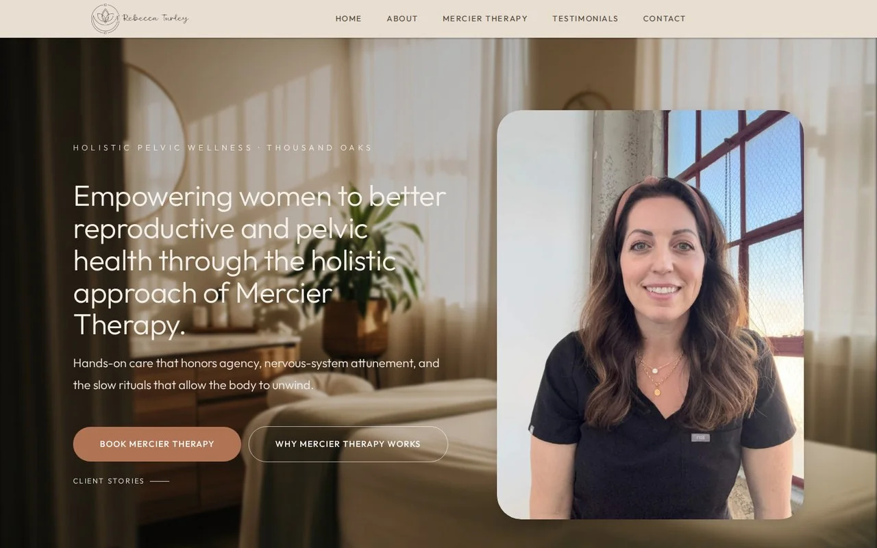 Visit Rebecca Turley's Mercier Therapy practice website